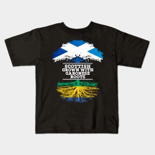 Scottish Grown With Gabonese Roots - Gift for Gabonese With Roots From Gabon Kids T-Shirt